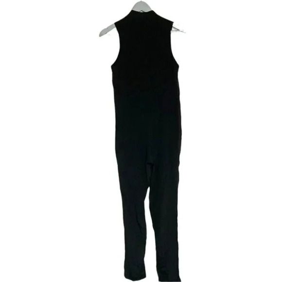 Maje 2 black silk sleeveless jumpsuit with pockets NEW - Picture 8 of 15